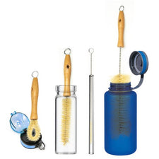 Million Marker Approved Products - Plant-Based Bristle Bottle Brush and Straw Set