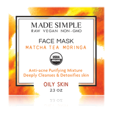 Million Marker Approved Products - Matcha Tea Moringa Face Mask (Oily Skin)
