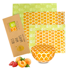 Million Marker Approved Products - Reusable Beeswax Food Wraps, 4-Pack