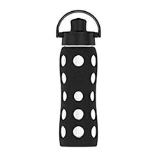 Million Marker Approved Products - 22-Ounce BPA-Free Glass Water Bottle with Active Flip Cap and Protective Silicone Sleeve