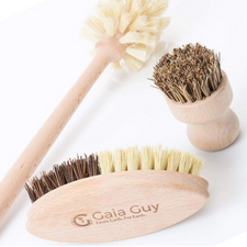 Million Marker Approved Products - Wood and Tampico Bottle Brush - Pot Brush - Vegetable Brush Set